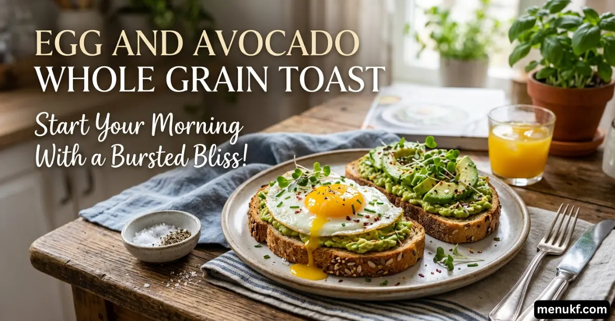Egg and Avocado Whole Grain Toast
