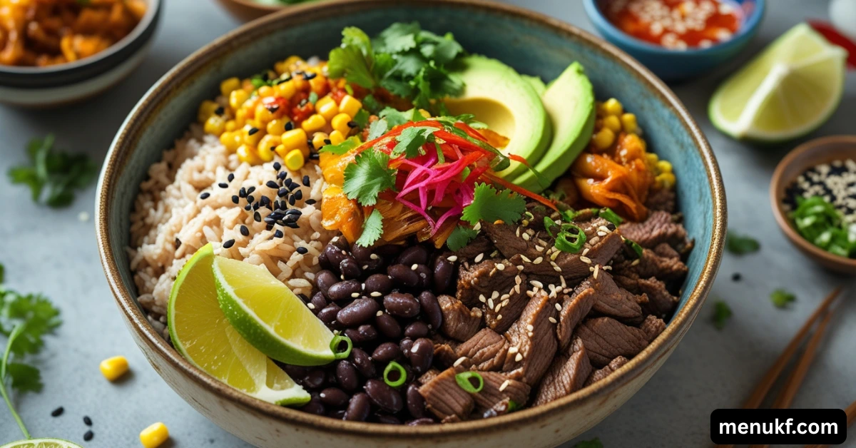 Mexican-Korean Rice Bowls
