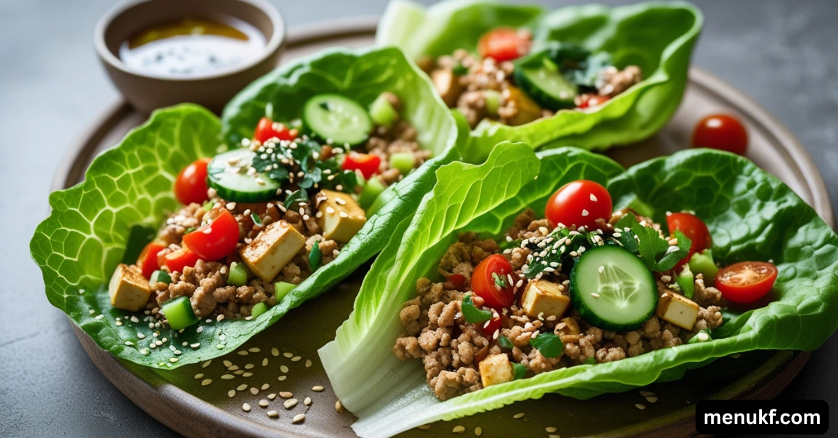 Mediterranean-Asian Lettuce Wraps