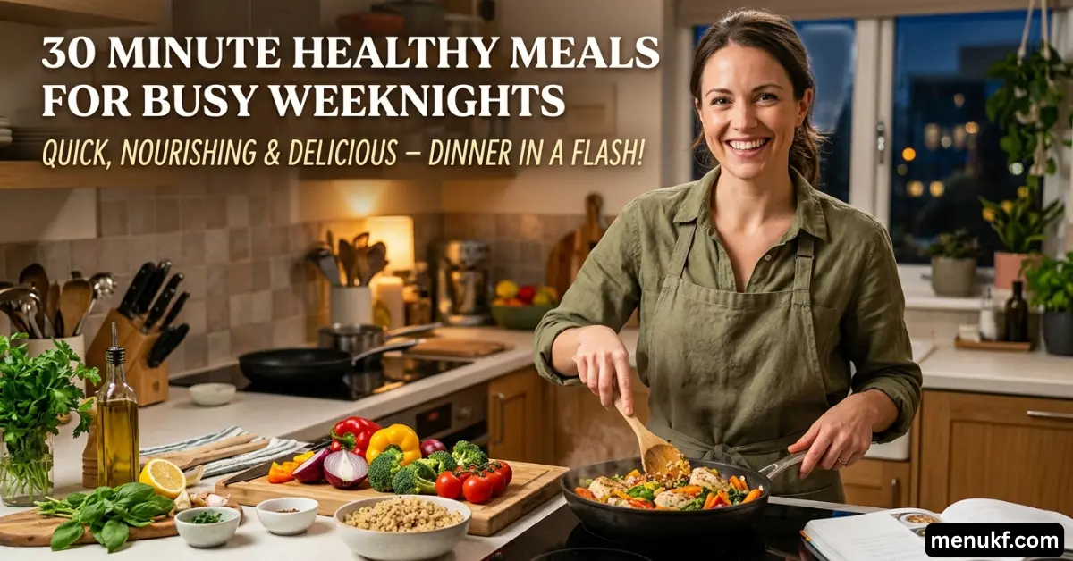 30 Minute Healthy Meals for Busy Weeknights
